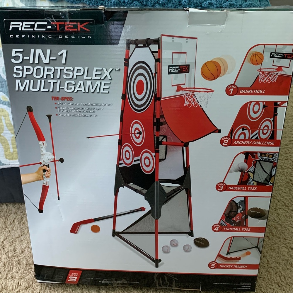 REC-TEK Sportsplex 5-in-1 multi-game set
